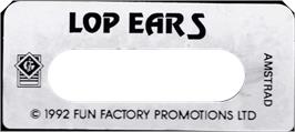 Top of cartridge artwork for Lop Ears on the Amstrad CPC.