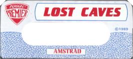 Top of cartridge artwork for Lost Caves on the Amstrad CPC.