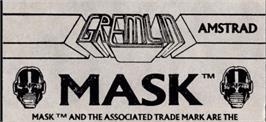 Top of cartridge artwork for MASK on the Amstrad CPC.