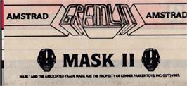 Top of cartridge artwork for MASK 2 on the Amstrad CPC.