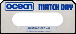 Top of cartridge artwork for Match Day on the Amstrad CPC.