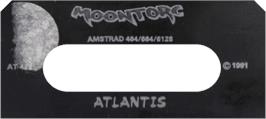 Top of cartridge artwork for Moontorc on the Amstrad CPC.