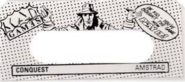 Top of cartridge artwork for Mordon's Quest on the Amstrad CPC.