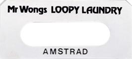 Top of cartridge artwork for Mr. Wong's Loopy Laundry on the Amstrad CPC.