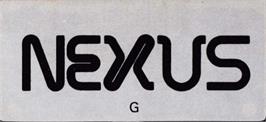 Top of cartridge artwork for N.E.X.U.S. on the Amstrad CPC.