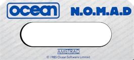 Top of cartridge artwork for N.O.M.A.D on the Amstrad CPC.
