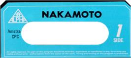 Top of cartridge artwork for Nakamoto on the Amstrad CPC.