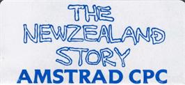 Top of cartridge artwork for New Zealand Story, The on the Amstrad CPC.