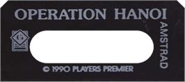 Top of cartridge artwork for Operation Hanoi on the Amstrad CPC.