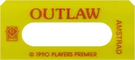Top of cartridge artwork for Outlaw on the Amstrad CPC.