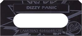 Top of cartridge artwork for Panic Dizzy on the Amstrad CPC.