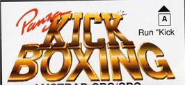 Top of cartridge artwork for Panza Kick Boxing on the Amstrad CPC.