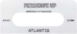 Top of cartridge artwork for Periscope Up on the Amstrad CPC.