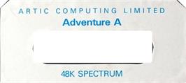Top of cartridge artwork for Planet Of Death on the Amstrad CPC.