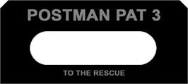 Top of cartridge artwork for Postman Pat 3 - To The Rescue on the Amstrad CPC.