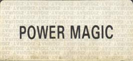 Top of cartridge artwork for Power Magic on the Amstrad CPC.
