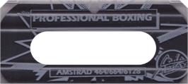 Top of cartridge artwork for Pro Boxing Simulator on the Amstrad CPC.