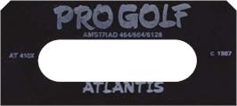 Top of cartridge artwork for Pro Golf on the Amstrad CPC.