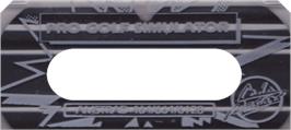 Top of cartridge artwork for Pro Golf Simulator on the Amstrad CPC.