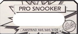 Top of cartridge artwork for Professional Snooker Simulator on the Amstrad CPC.