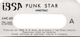 Top of cartridge artwork for Punk Star on the Amstrad CPC.