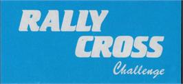 Top of cartridge artwork for Rally Cross Challenge on the Amstrad CPC.