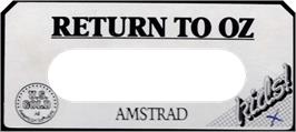 Top of cartridge artwork for Return To Oz on the Amstrad CPC.