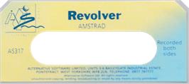 Top of cartridge artwork for Revolver on the Amstrad CPC.