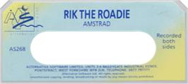Top of cartridge artwork for Rik The Roadie on the Amstrad CPC.