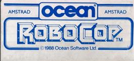 Top of cartridge artwork for Robocop on the Amstrad CPC.