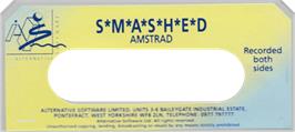 Top of cartridge artwork for SMASHED on the Amstrad CPC.