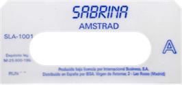 Top of cartridge artwork for Sabrina on the Amstrad CPC.
