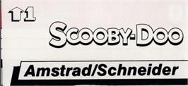 Top of cartridge artwork for Scooby Doo on the Amstrad CPC.