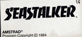 Top of cartridge artwork for Seastalker on the Amstrad CPC.