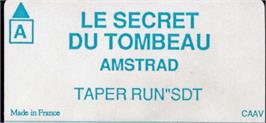 Top of cartridge artwork for Secret Du Tombeau, Le on the Amstrad CPC.