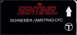 Top of cartridge artwork for Sentinel on the Amstrad CPC.
