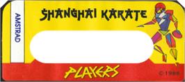 Top of cartridge artwork for Shanghai Karate on the Amstrad CPC.