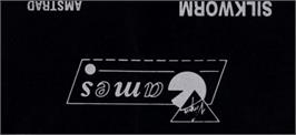 Top of cartridge artwork for Silk Worm on the Amstrad CPC.