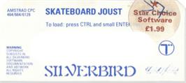 Top of cartridge artwork for Skateboard Joust on the Amstrad CPC.