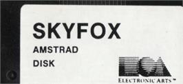 Top of cartridge artwork for Sky Fox on the Amstrad CPC.