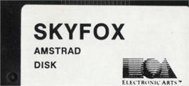 Top of cartridge artwork for Skyfox on the Amstrad CPC.