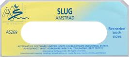 Top of cartridge artwork for Slug on the Amstrad CPC.