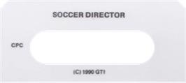 Top of cartridge artwork for Soccer Director on the Amstrad CPC.