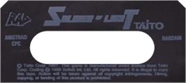 Top of cartridge artwork for Soldier of Light on the Amstrad CPC.