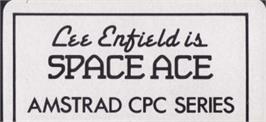 Top of cartridge artwork for Space Ace on the Amstrad CPC.