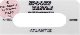 Top of cartridge artwork for Spooky Castle on the Amstrad CPC.