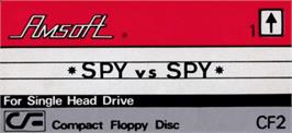 Top of cartridge artwork for Spy vs. Spy on the Amstrad CPC.