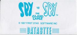 Top of cartridge artwork for Spy vs. Spy II: The Island Caper on the Amstrad CPC.