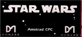 Top of cartridge artwork for Star Wars on the Amstrad CPC.