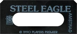 Top of cartridge artwork for Steel Eagle on the Amstrad CPC.